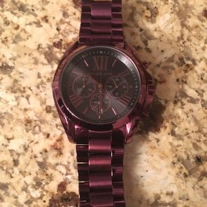 purple mk watch